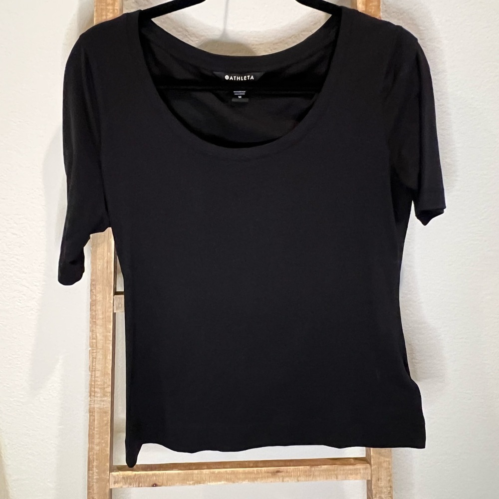 Athleta Black Short Sleeve Tee